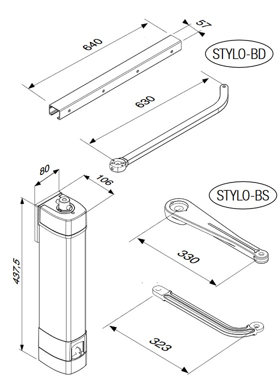 STYLO габариты